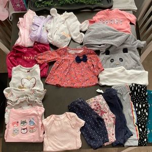 Bundle of 3 month baby girl clothes